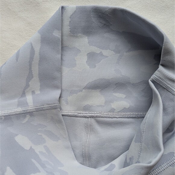 Lululemon Wunder Under High-Rise Tight 25" Ribbed Luxtreme White Gray Camo Sz 4 - Picture 10 of 10